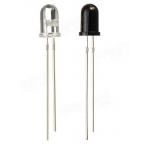 HR0309-6 100pcs 940nm IR Infrared + Receiver LED 5mm